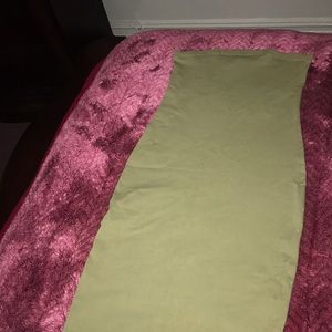 Olive green tube dress